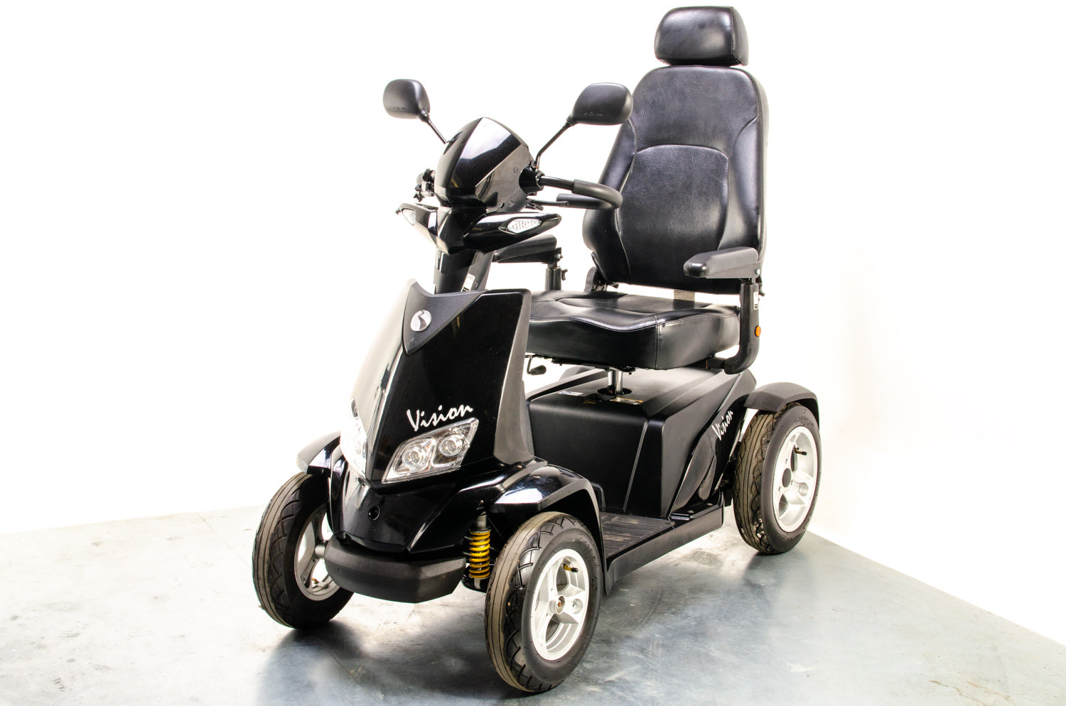 Rascal Vision Used Electric Mobility Scooter 8mph Large All-Terrain Road Legal Black Pneumatic Tyres 13282