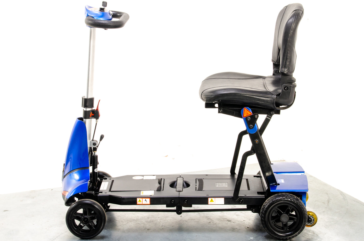 Monarch Mobie 4mph Folding Used Mobility Scooter Lithium Travel Small Travel Blue 13350