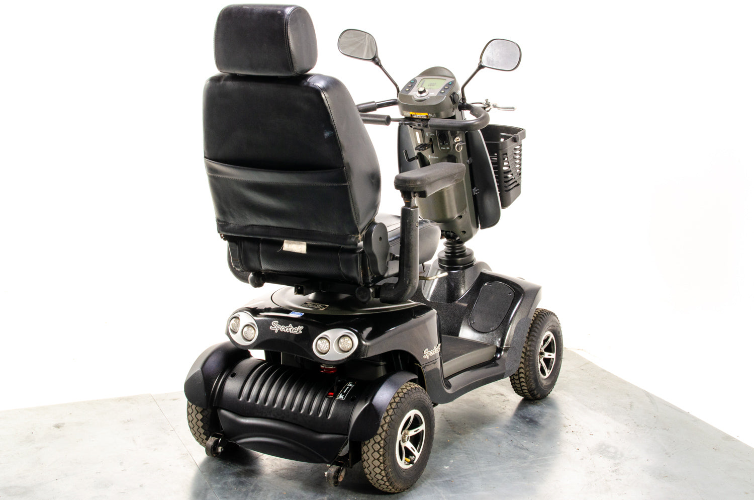 Excel Sportrek Used Mobility Scooter 8mph Road Pneumatic Van Os Grey Tyres Midsize Pavement