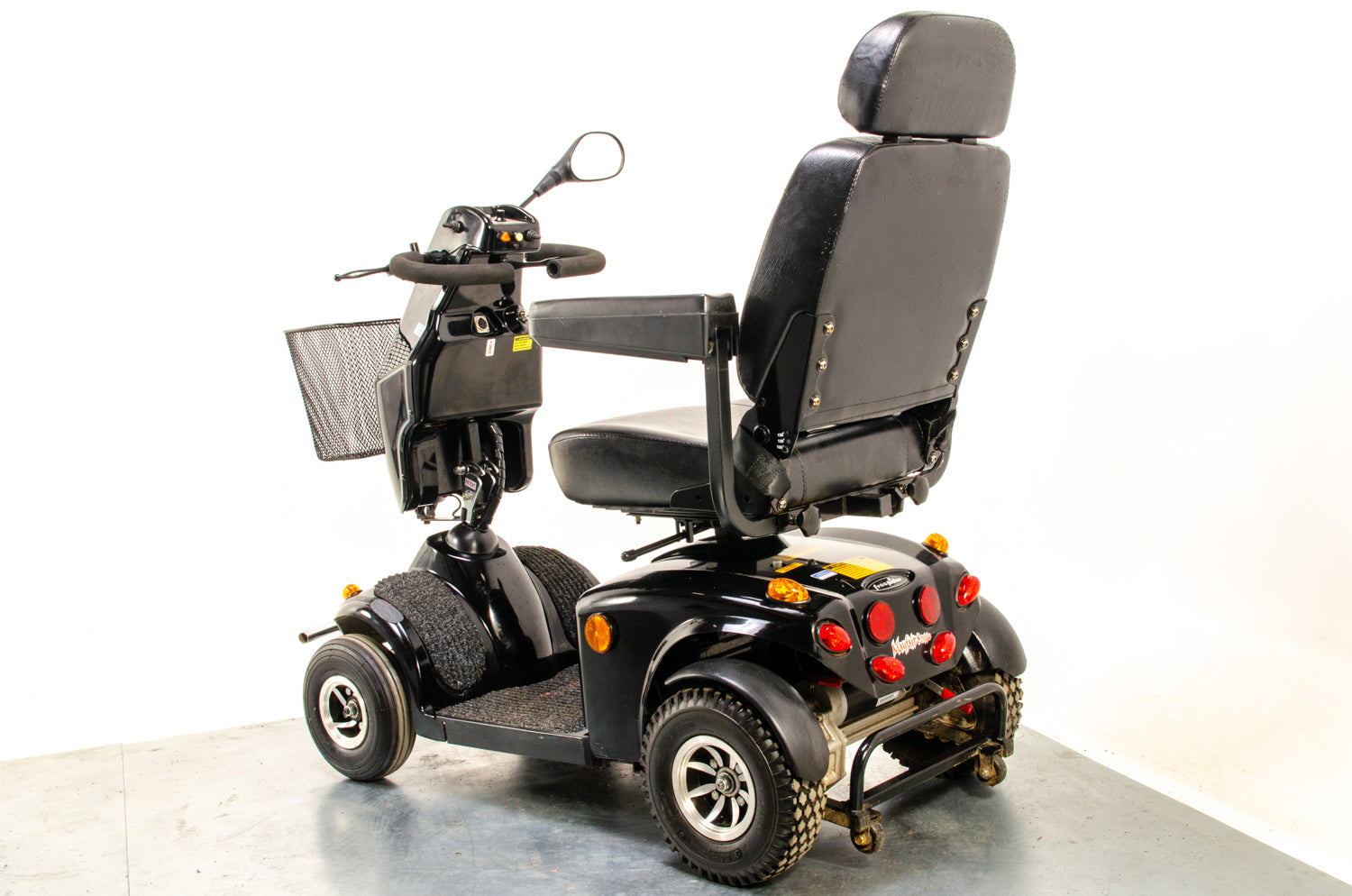 Freerider Mayfair 8 Deluxe Used Mobility Scooter 8mph Class 3 Black Suspension Pneumatic Road Pavement