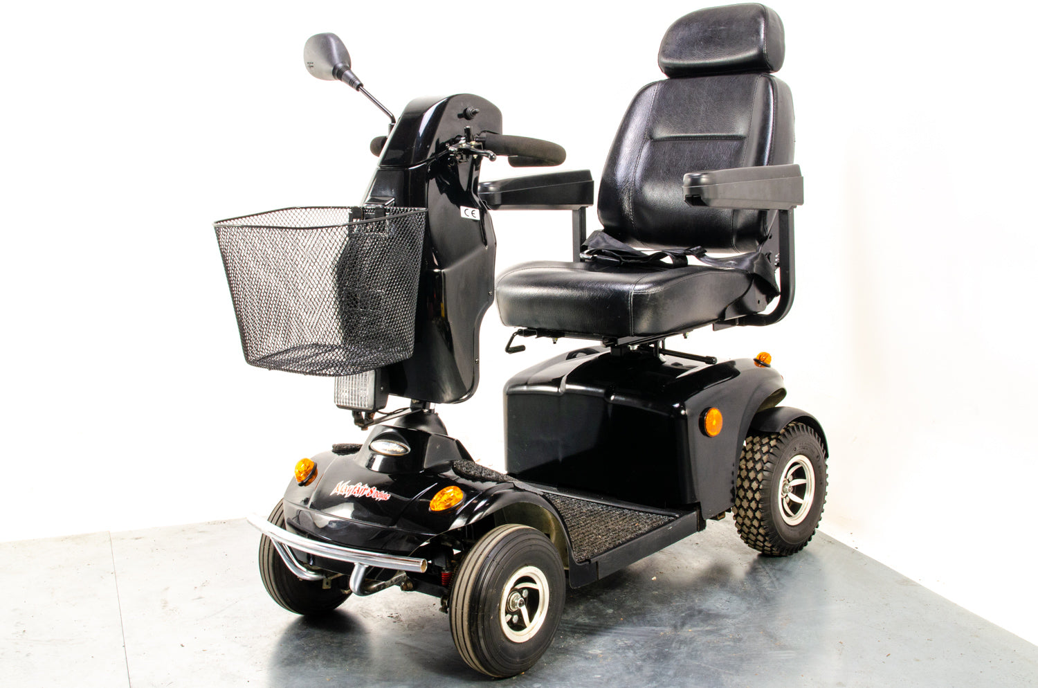 Freerider Mayfair 8 Deluxe Used Mobility Scooter 8mph Class 3 Black Suspension Pneumatic Road Pavement