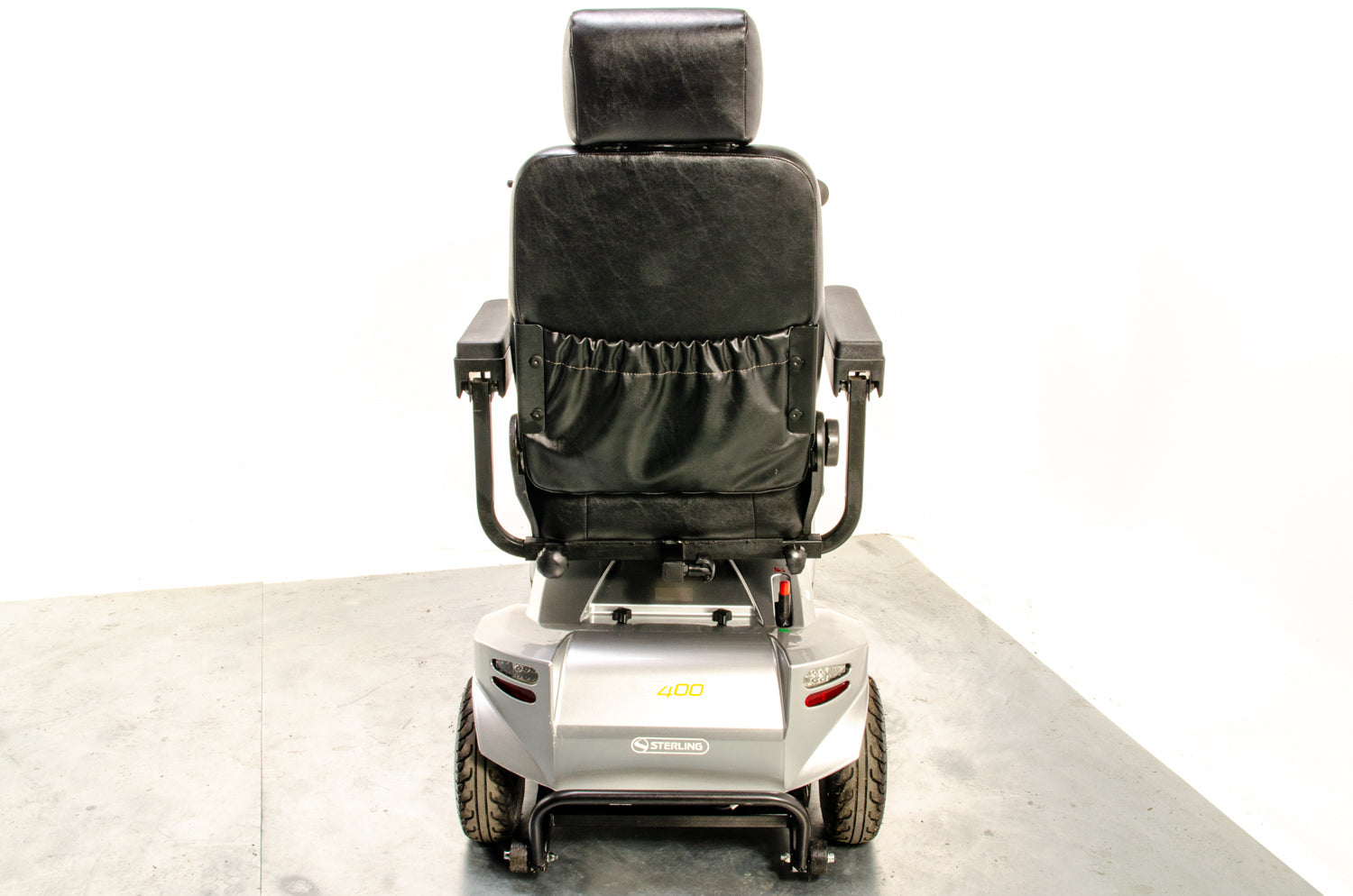 Sunrise Medical Sterling S400 Used Mobility Scooter Silver Midsize Pneumatic Pavement 13287