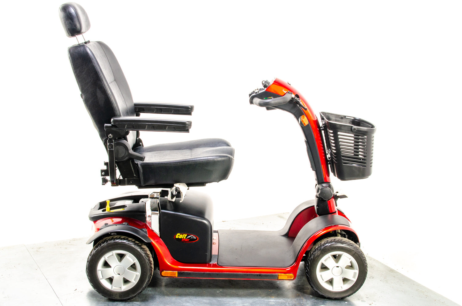 Pride Colt Sport Used Electric Mobility Scooter 8mph Transportable Suspension Pavement Road Legal Red 13503