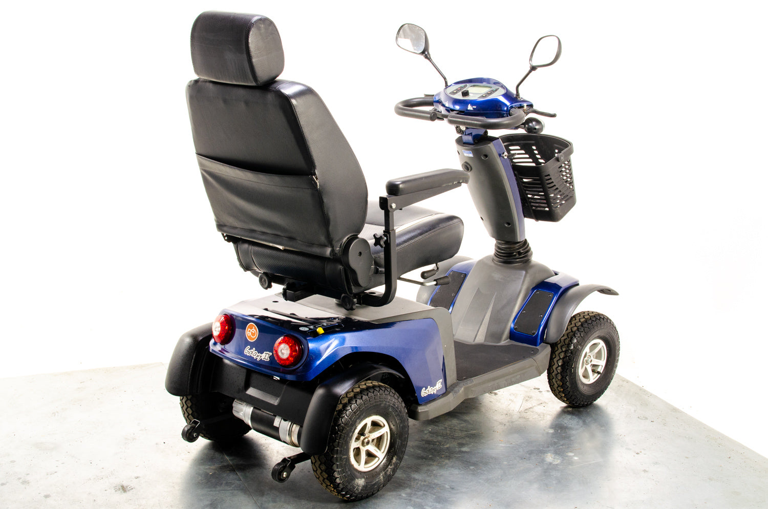 Van Os Galaxy II Used Mobility Scooter 8mph Large Comfy Class 3 Road Legal Blue 13288