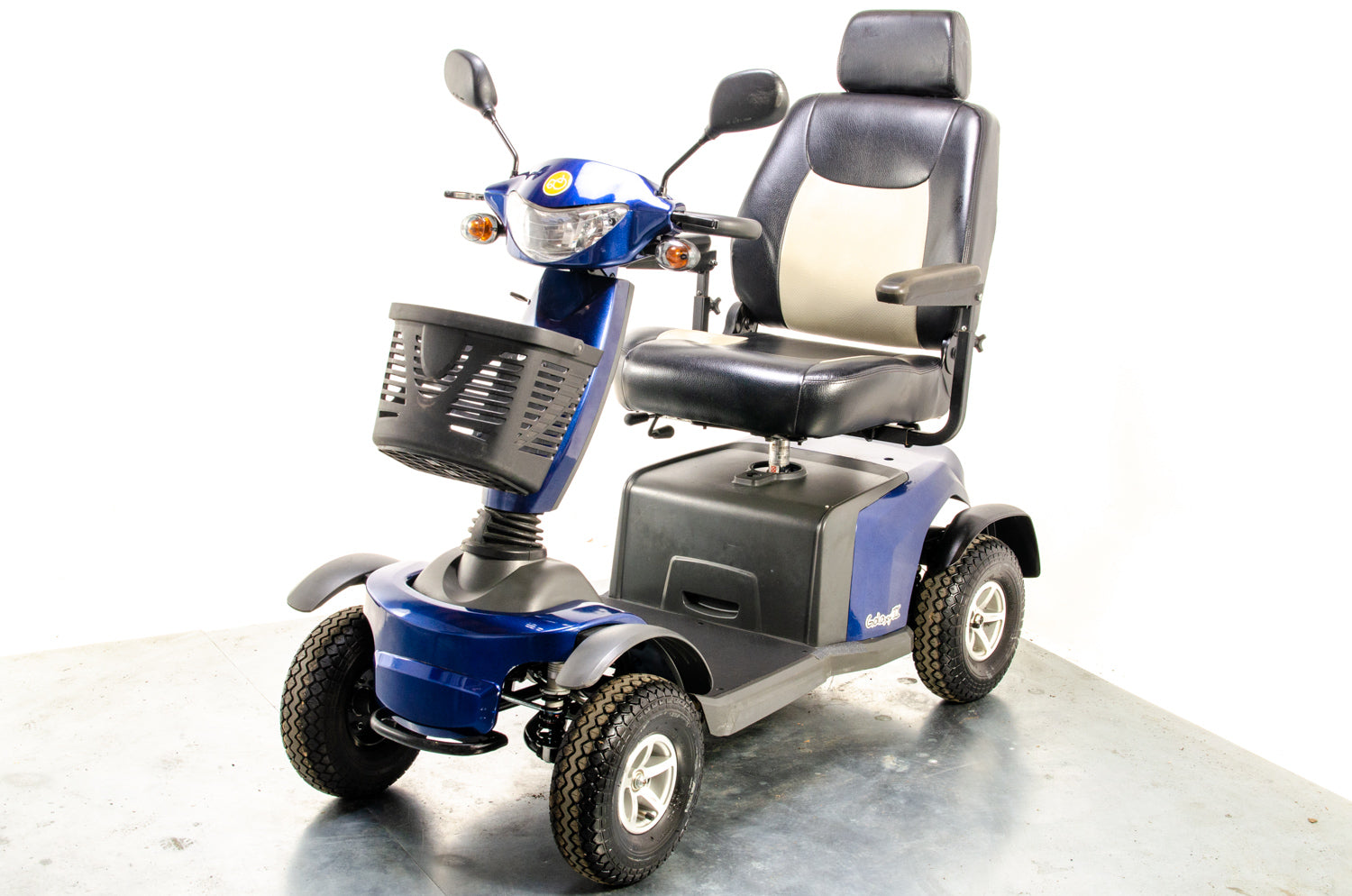 Van Os Galaxy II Used Mobility Scooter 8mph Large Comfy Class 3 Road Legal Blue 13288
