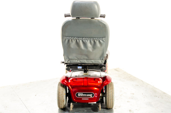 Sterling Sapphire LS Used Mobility Scooter Comfy All-Terrain Midsize Pneumatic Tyres Folding Boot Red