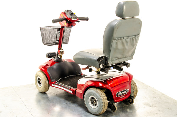 Sterling Sapphire LS Used Mobility Scooter Comfy All-Terrain Midsize Pneumatic Tyres Folding Boot Red