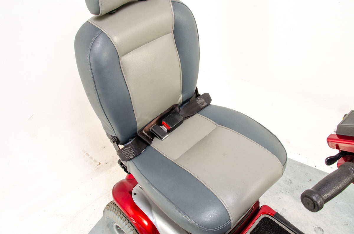 Sterling Sapphire LS Used Mobility Scooter Comfy All-Terrain Midsize Pneumatic Tyres Folding Boot Red