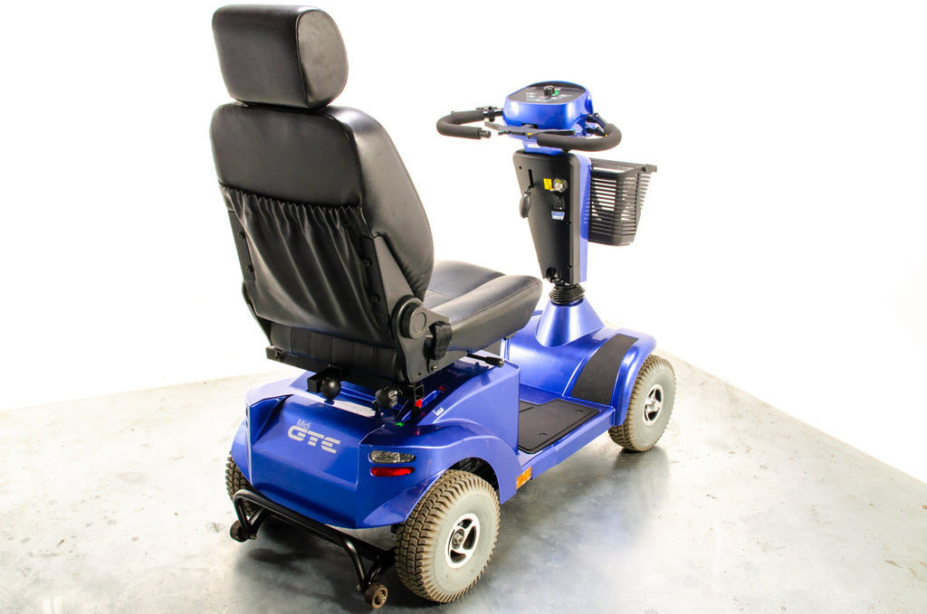 Midi GTE Sterling S425 Used Mobility Scooter 8mph Blue Midsize Pneumatic Pavement 13290