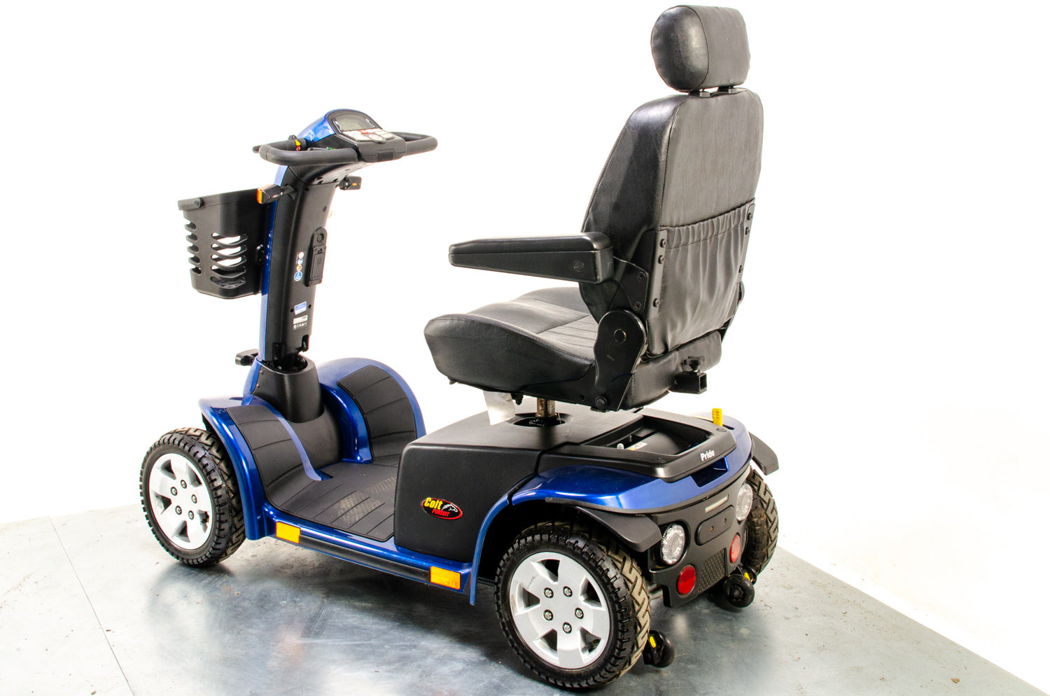 Pride Colt Pursuit Used Mobility Scooter 8mph All-Terrain Transportable Large Off-Road Road Legal Blue 13291