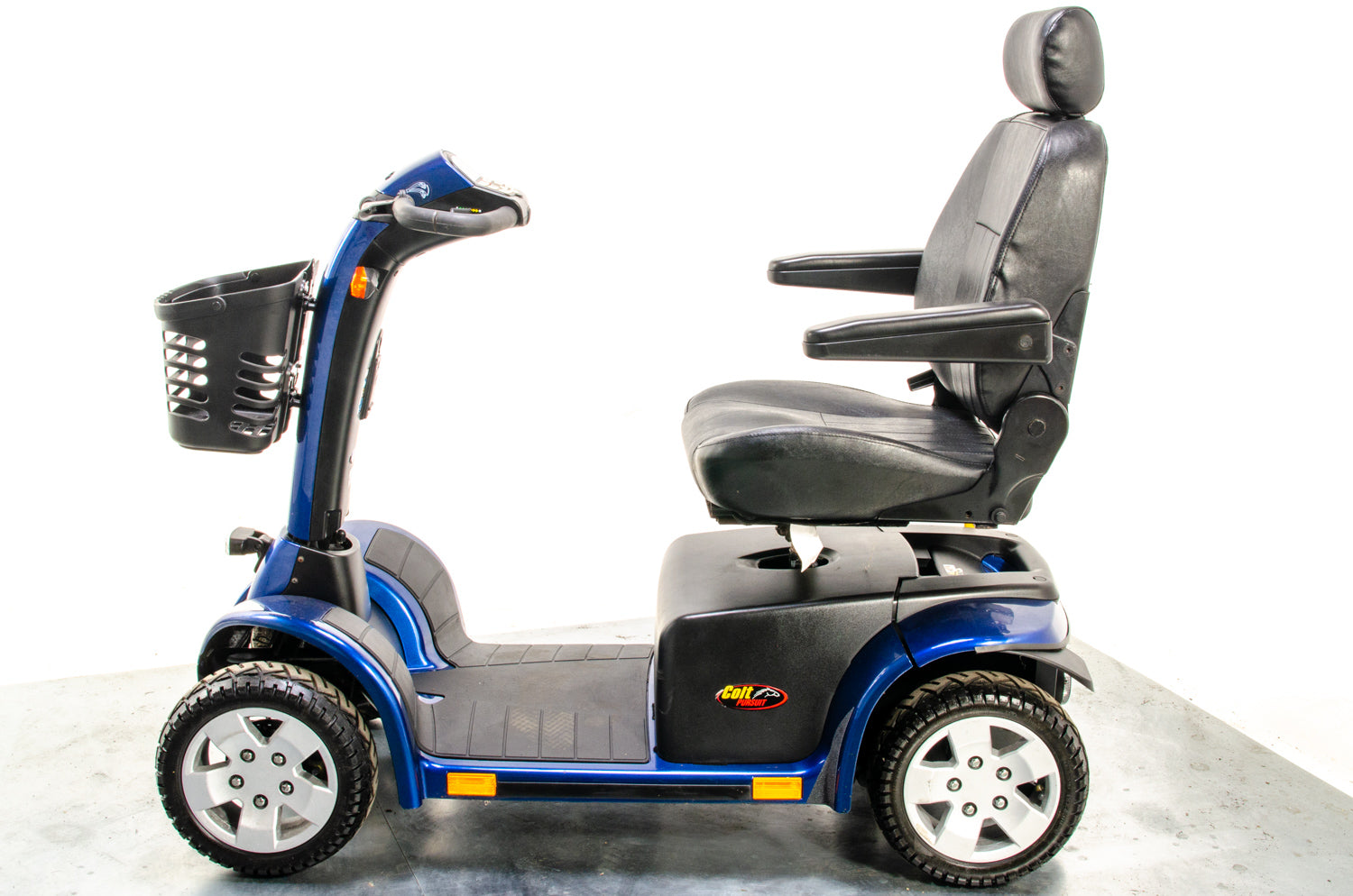 Pride Colt Pursuit Used Mobility Scooter 8mph All-Terrain Transportable Large Off-Road Road Legal Blue 13291