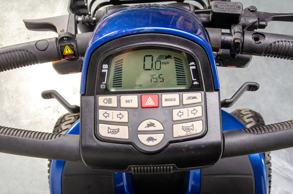 Pride Colt Pursuit Used Mobility Scooter 8mph All-Terrain Transportable Large Off-Road Road Legal Blue 13291