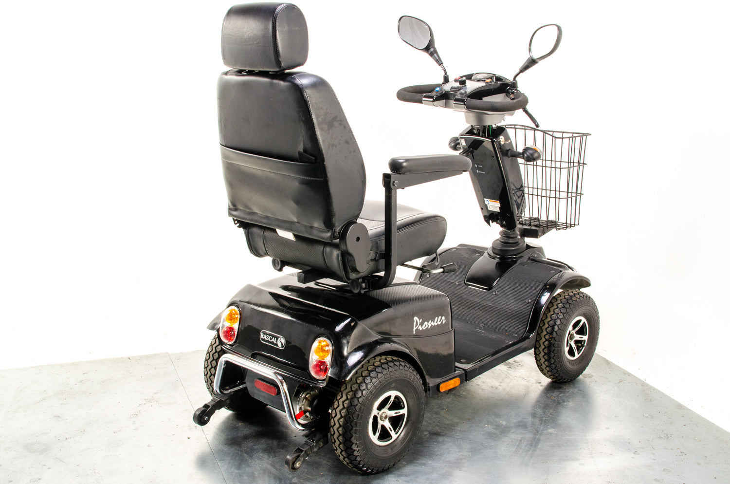 Rascal Pioneer Used Electric Mobility Scooter 8mph All-Terrain Suspension Off-Road Black 13347