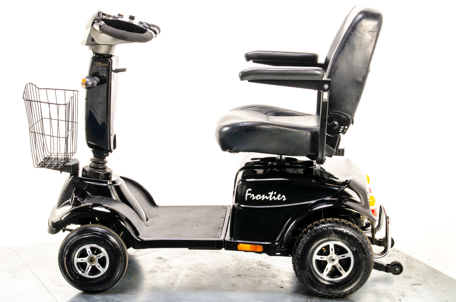 Rascal Frontier All-Terrain Off-Road Used Electric Mobility Scooter 8mph Suspension Midsize Black 13293