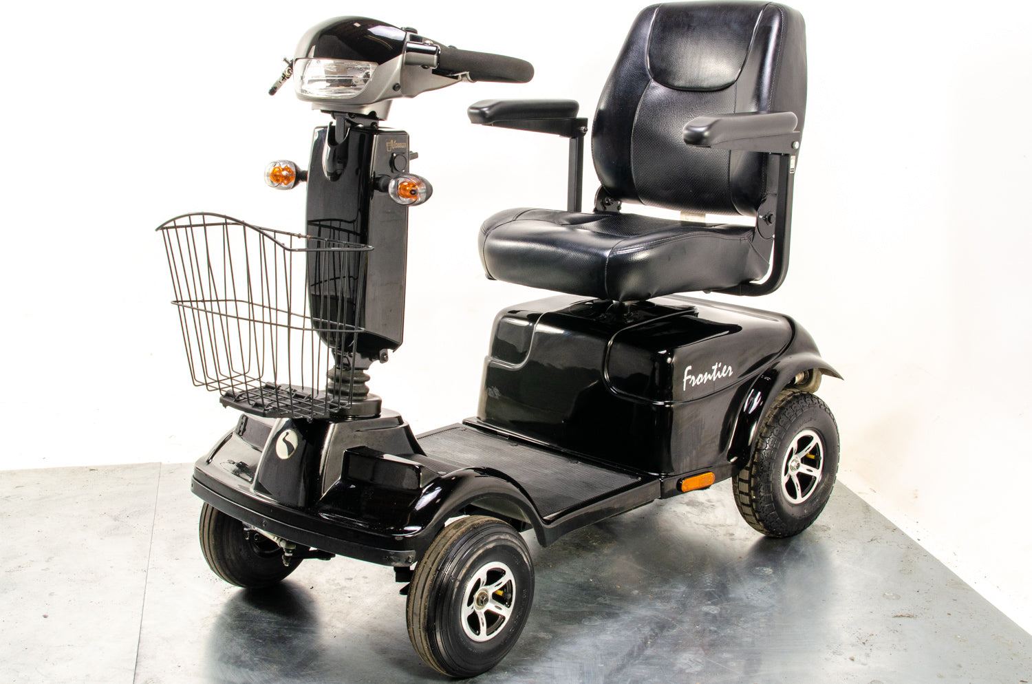 Rascal Frontier All-Terrain Off-Road Used Electric Mobility Scooter 8mph Suspension Midsize Black 13293