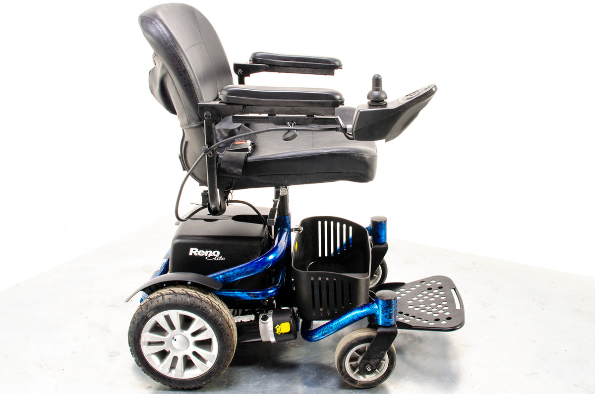Roma Reno Elite Used Electric Wheelchair Powerchair Flame Blue indoor Outdoor Transportable 12176