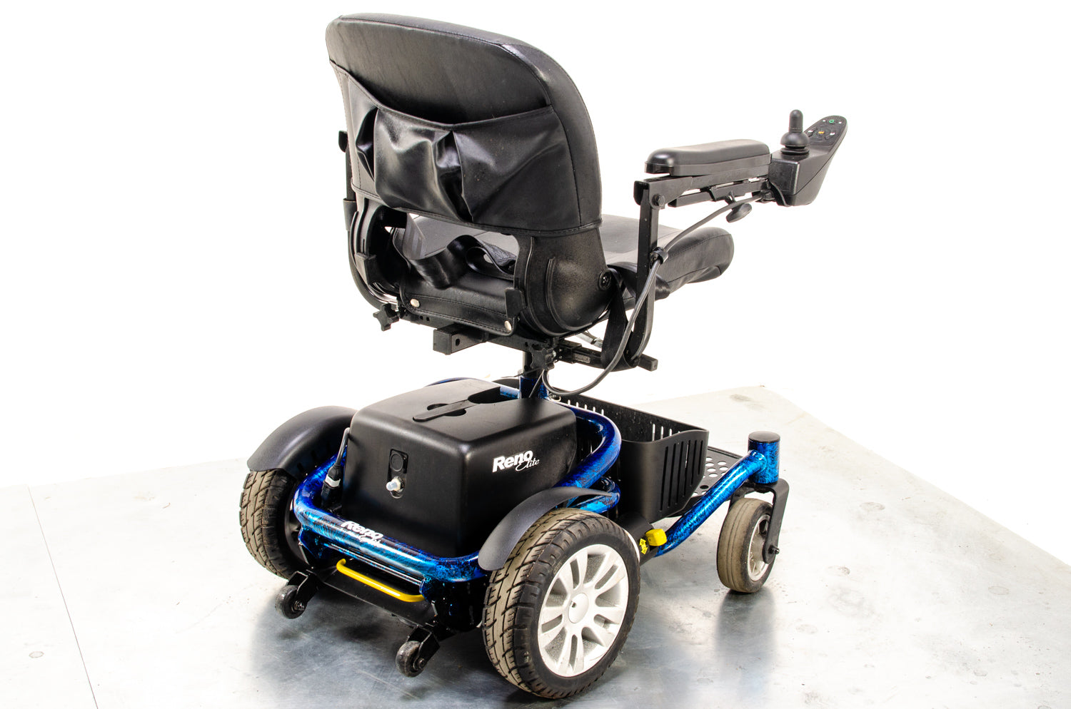 Roma Reno Elite Used Electric Wheelchair Powerchair Flame Blue indoor Outdoor Transportable 12176