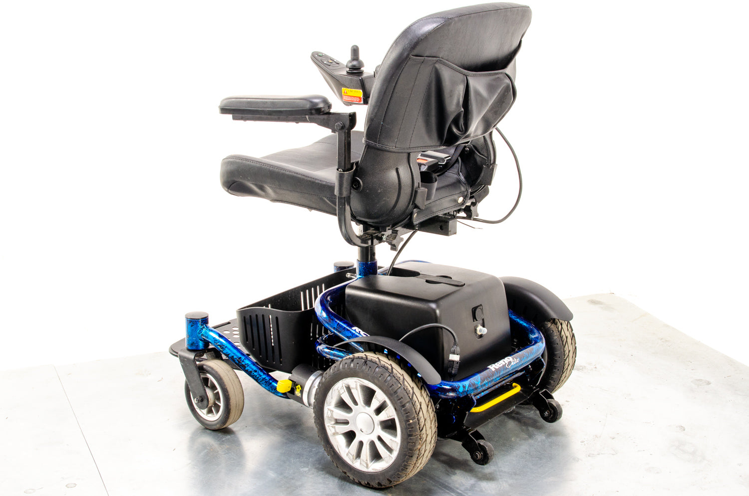 Roma Reno Elite Used Electric Wheelchair Powerchair Flame Blue indoor Outdoor Transportable 12176