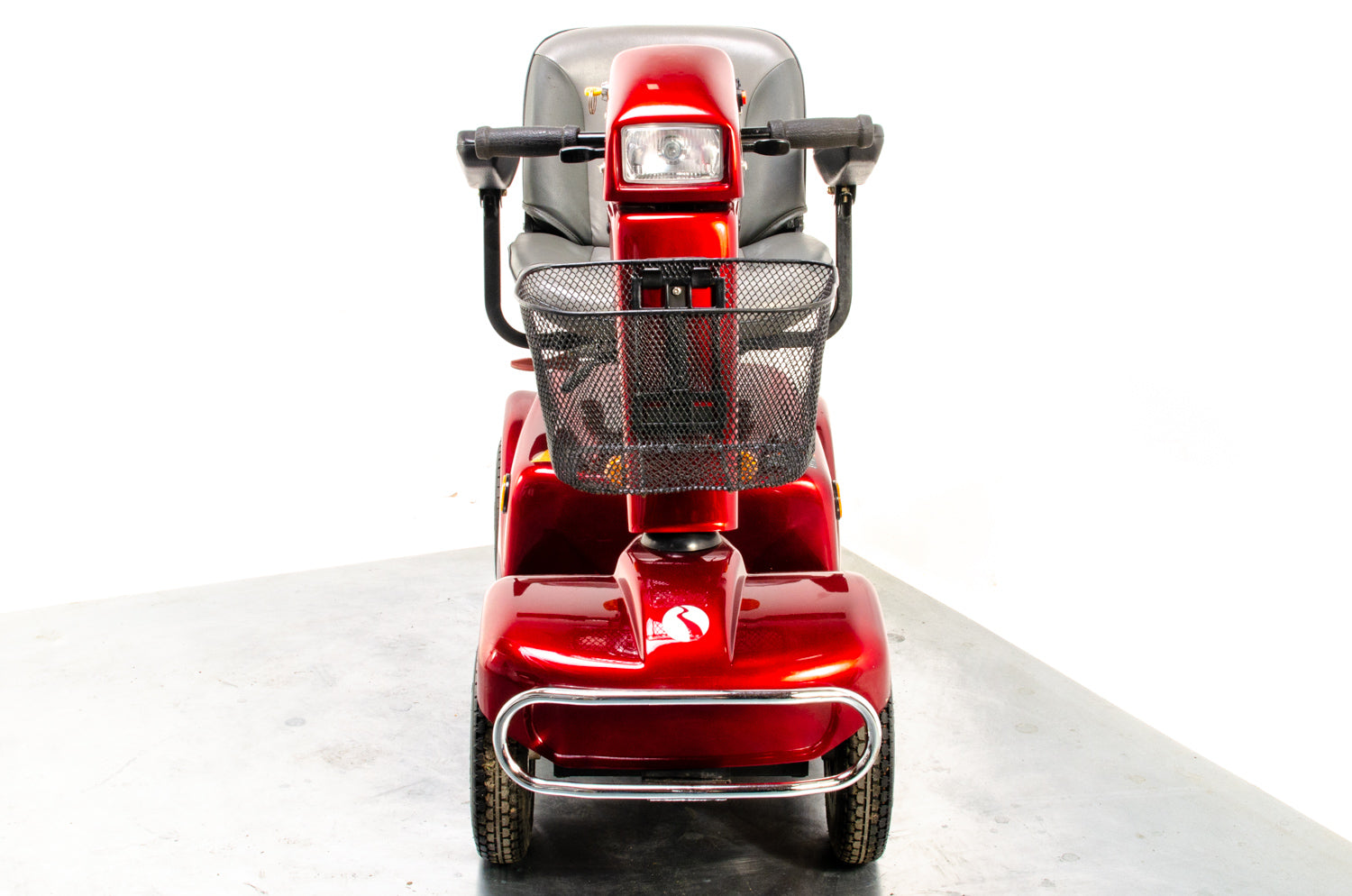 Rascal 388XL Used Electric Mobility Scooter 6mph Road Legal Pavement Comfy Red 13300