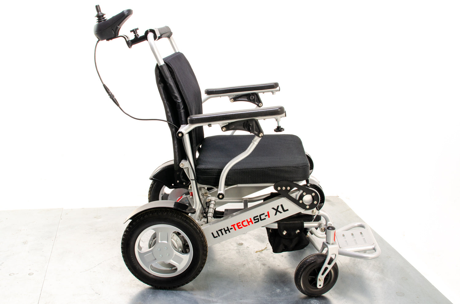 Lith-Tech Smart Chair 1 XL SC-1 Used Electric Wheelchair Powerchair Portable Folding Transportable Lithium Attendant Brushless