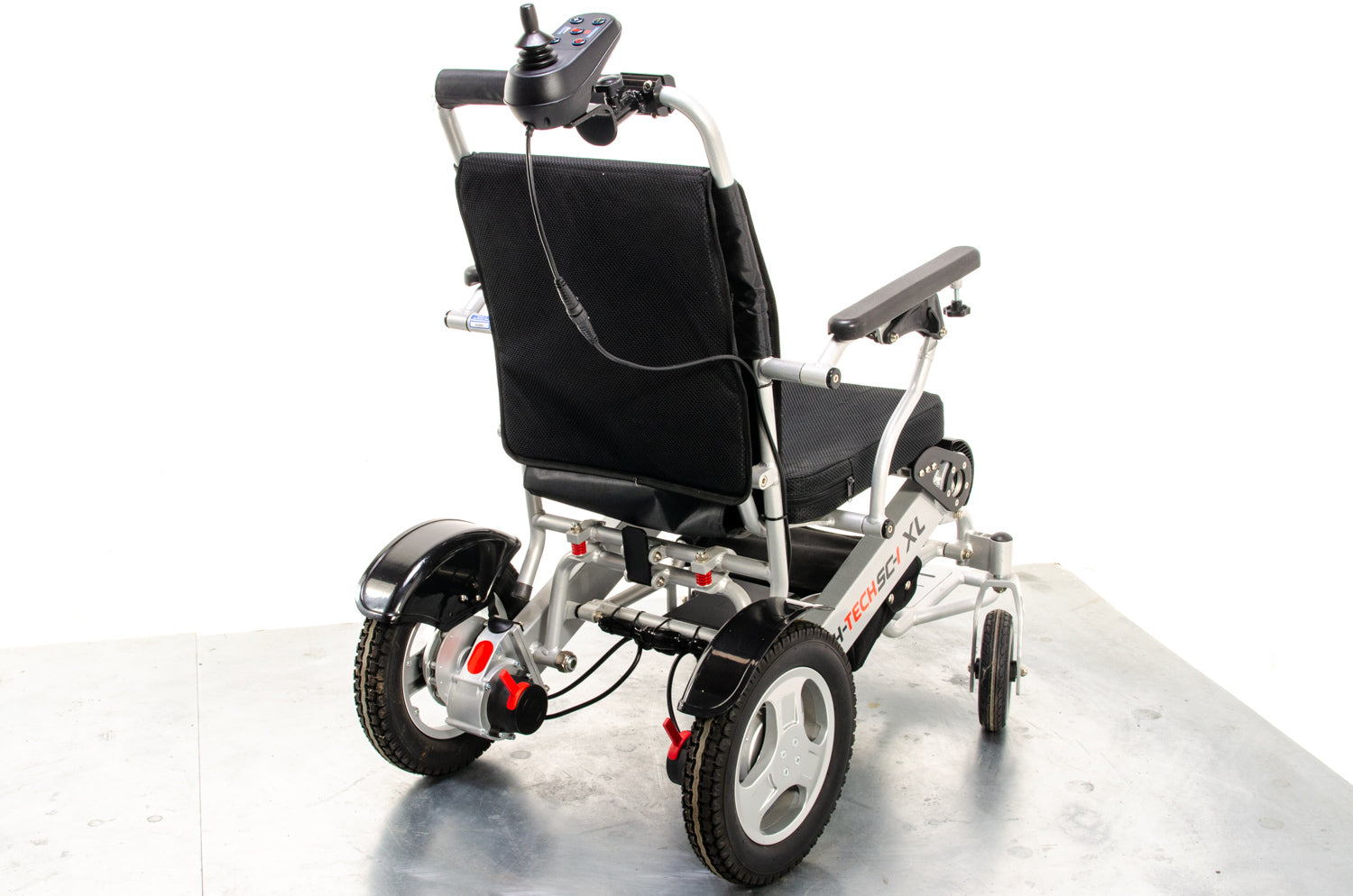 Lith-Tech Smart Chair 1 XL SC-1 Used Electric Wheelchair Powerchair Portable Folding Transportable Lithium Attendant Brushless