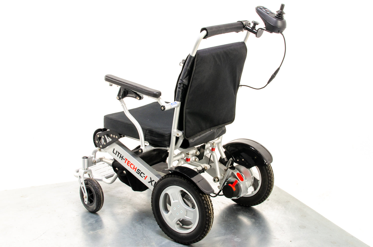 Lith-Tech Smart Chair 1 XL SC-1 Used Electric Wheelchair Powerchair Portable Folding Transportable Lithium Attendant Brushless