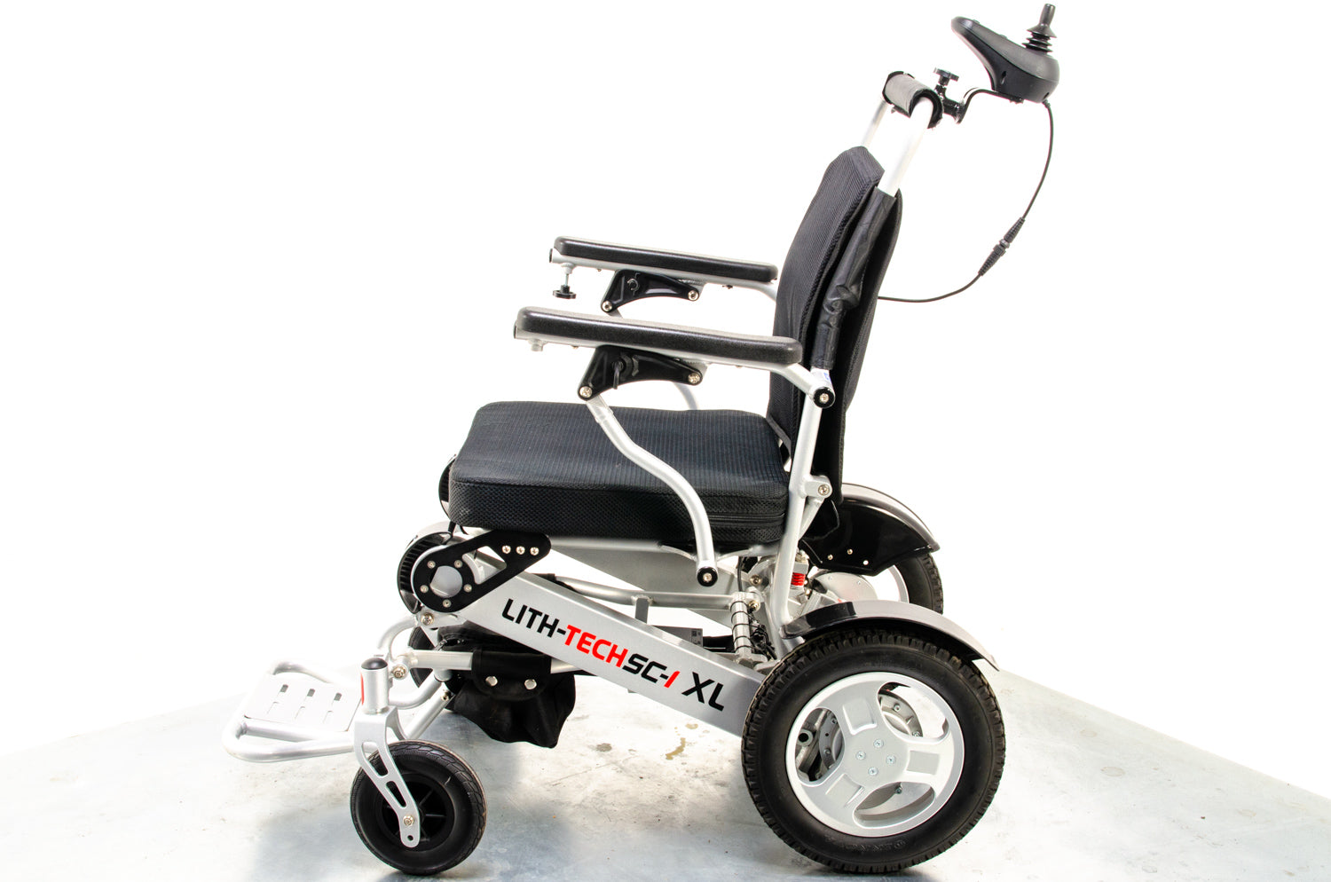 Lith-Tech Smart Chair 1 XL SC-1 Used Electric Wheelchair Powerchair Portable Folding Transportable Lithium Attendant Brushless