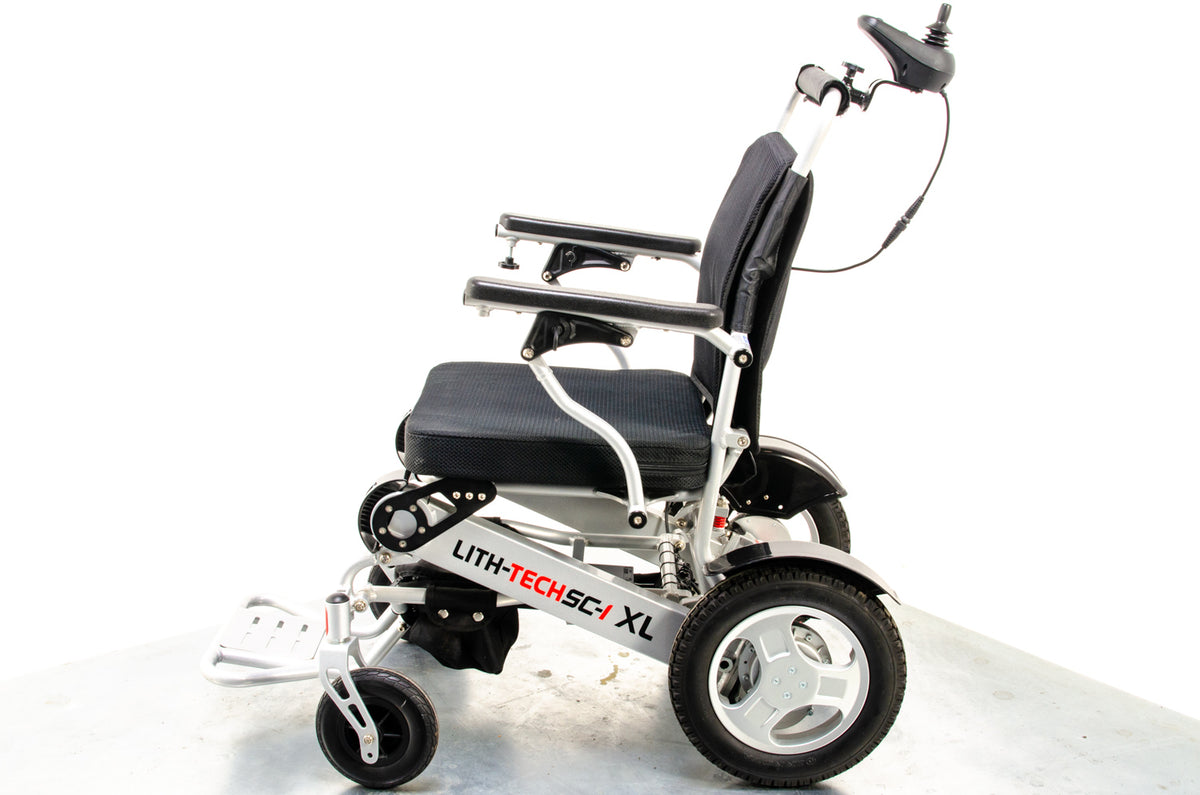 Lith-Tech Smart Chair 1 XL SC-1 Used Electric Wheelchair Powerchair Portable Folding Transportable Lithium Attendant Brushless