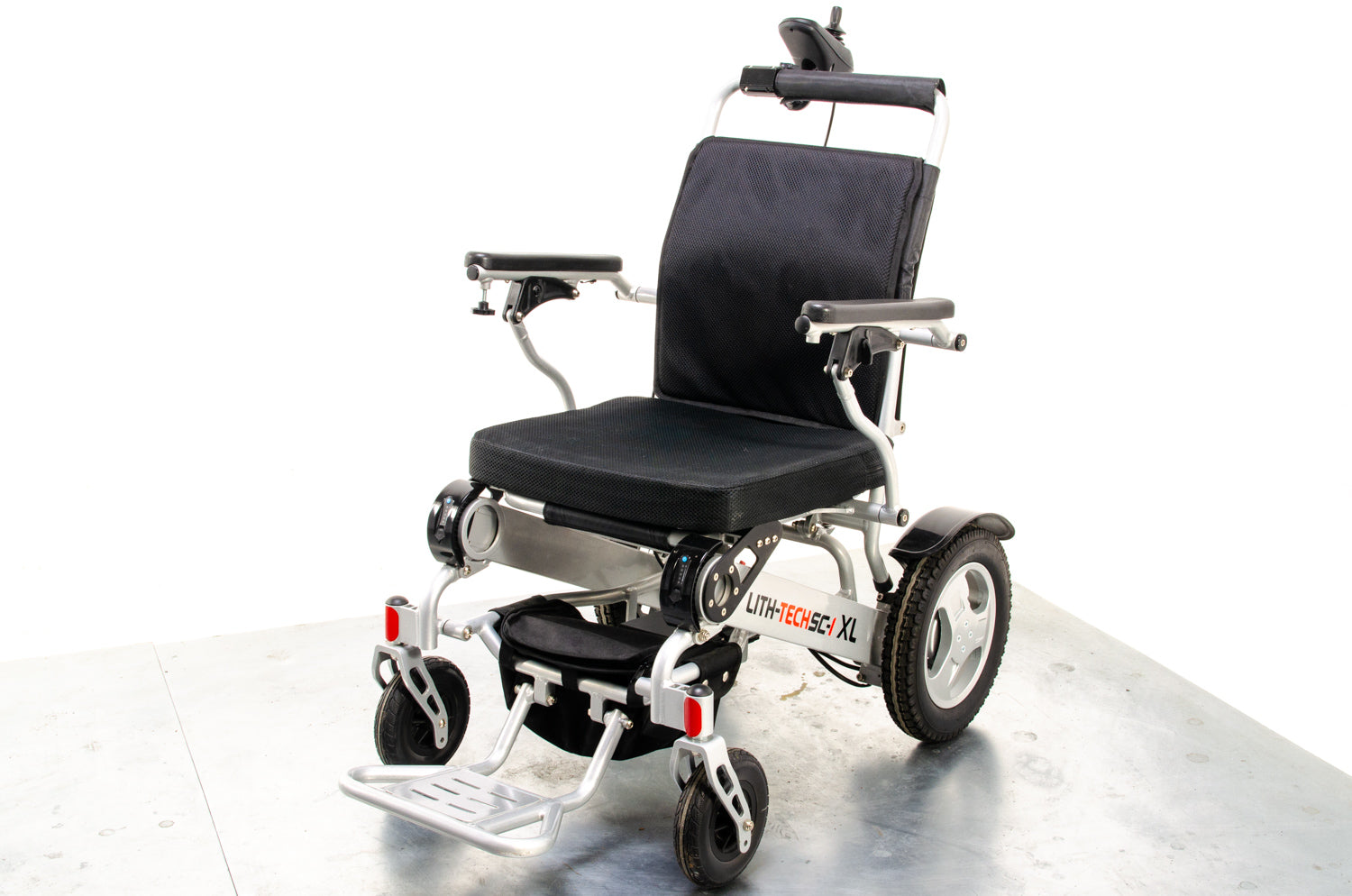 Lith-Tech Smart Chair 1 XL SC-1 Used Electric Wheelchair Powerchair Portable Folding Transportable Lithium Attendant Brushless
