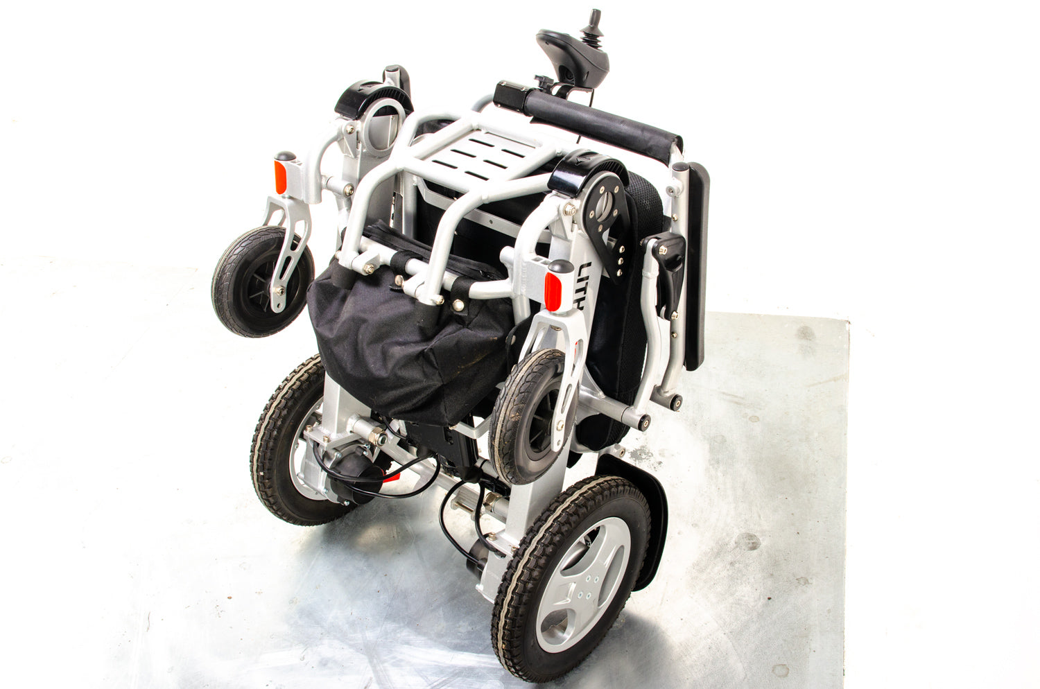 Lith-Tech Smart Chair 1 XL SC-1 Used Electric Wheelchair Powerchair Portable Folding Transportable Lithium Attendant Brushless