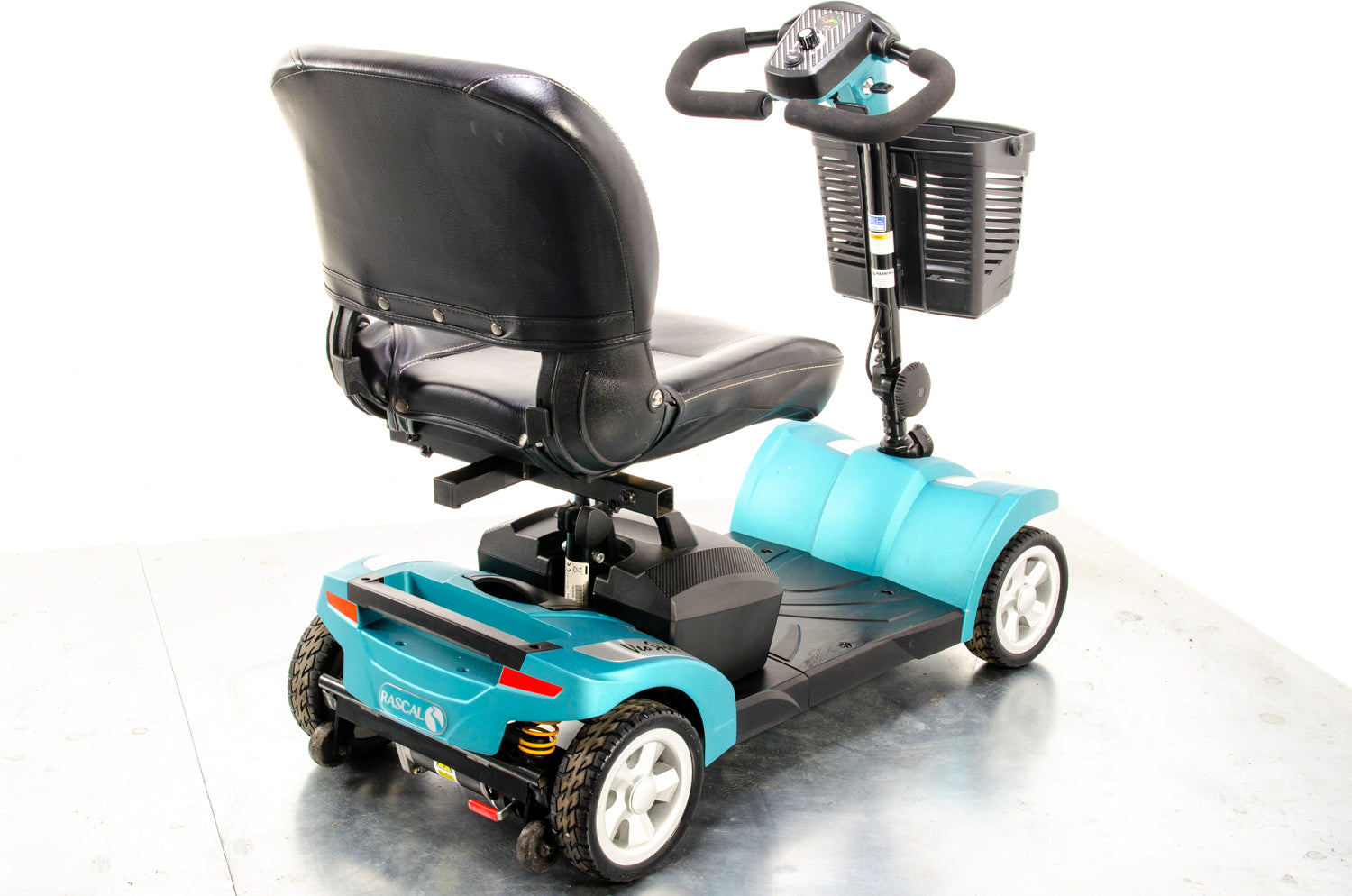 Veo Sport Used Electric Mobility Scooter Small Portable Lightweight Transportable Boot Turquoise