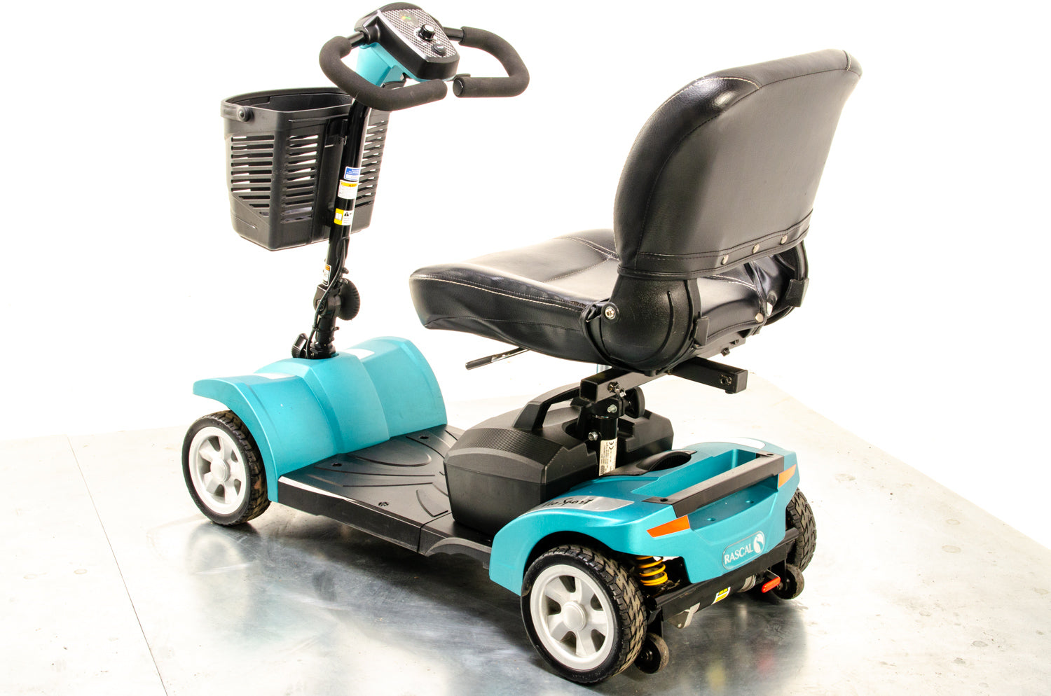 Veo Sport Used Electric Mobility Scooter Small Portable Lightweight Transportable Boot Turquoise