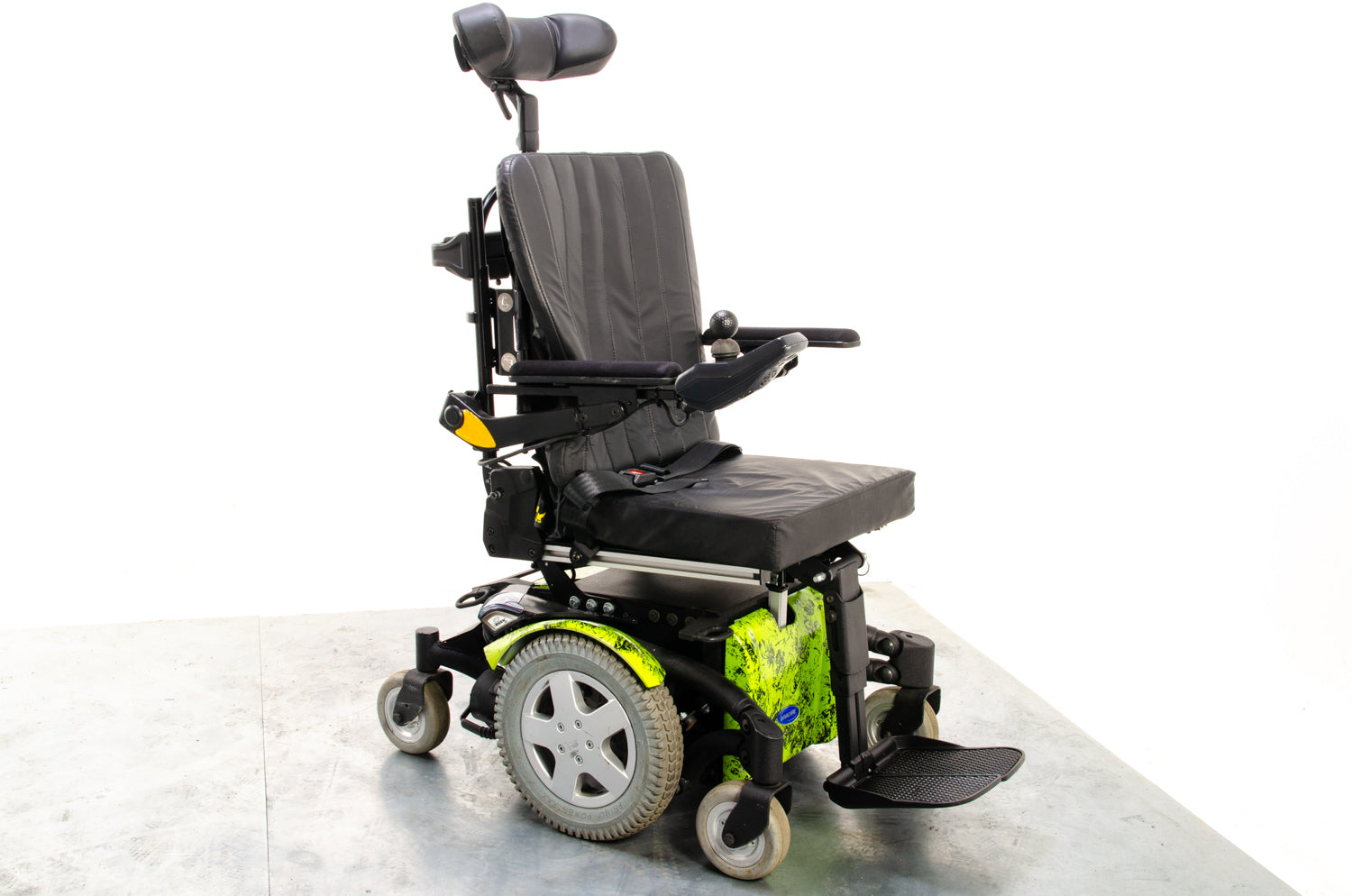 Invacare TDX SP2 Used Electric Wheelchair Powerchair Power Tilt Leg Raiser Green Secondary image