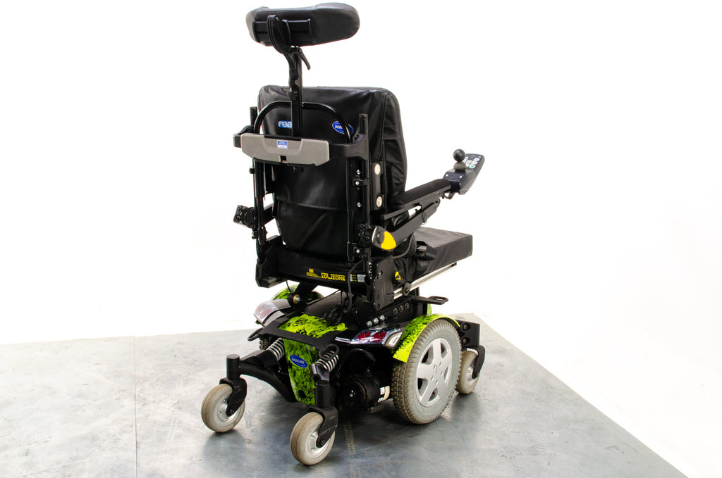 Invacare TDX SP2 Used Electric Wheelchair Powerchair Power Tilt Leg Raiser Green