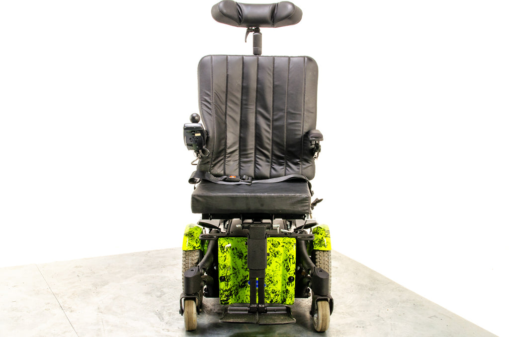 Invacare TDX SP2 Used Electric Wheelchair Powerchair Power Tilt Leg Raiser Green