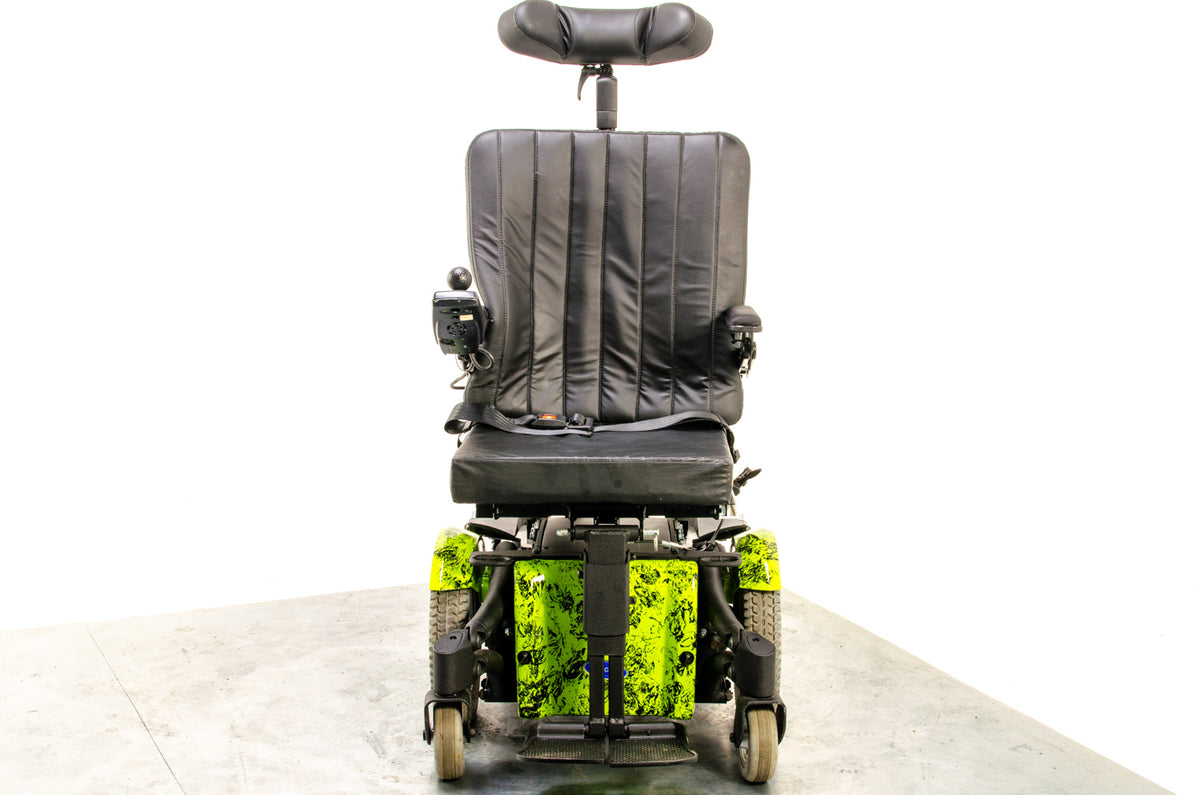 Invacare TDX SP2 Used Electric Wheelchair Powerchair Power Tilt Leg Raiser Green