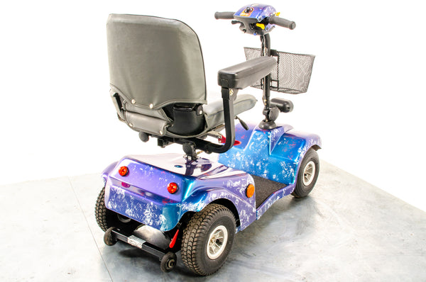 Rascal 388 S Used Electric Mobility Scooter Pavement Pneumatic Custom Blue Purple
