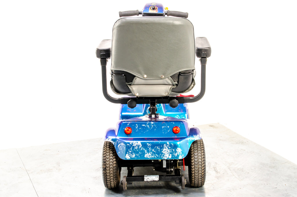 Rascal 388 S Used Electric Mobility Scooter Pavement Pneumatic Custom Blue Purple