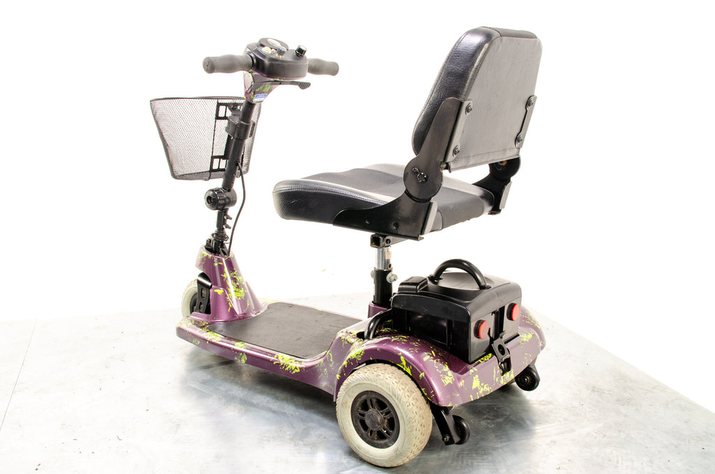 Rascal Eco 3 Used Electric Mobility Scooter Small 3 wheel Boot Transportable Indoor Travel Blue