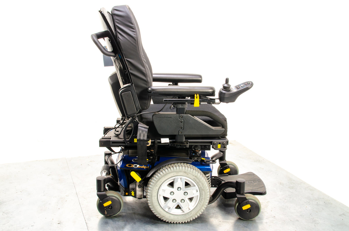 Pride Quantum Q6 Edge Used Electric Wheelchair Powerchair Power Tilt 6mph Blue
