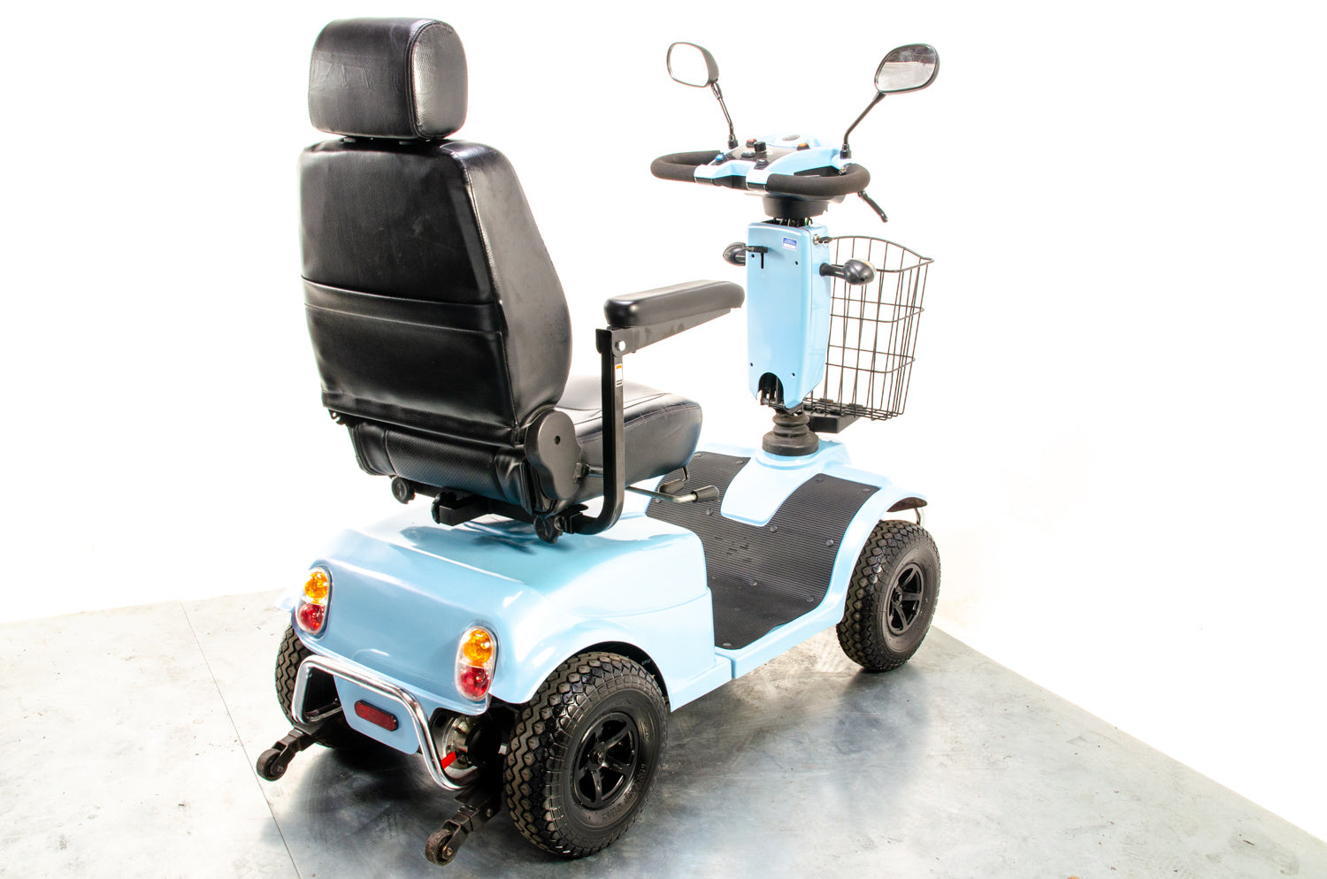 Rascal Pioneer Used Electric Mobility Scooter 8mph All-Terrain Suspension Off-Road Blue 13510