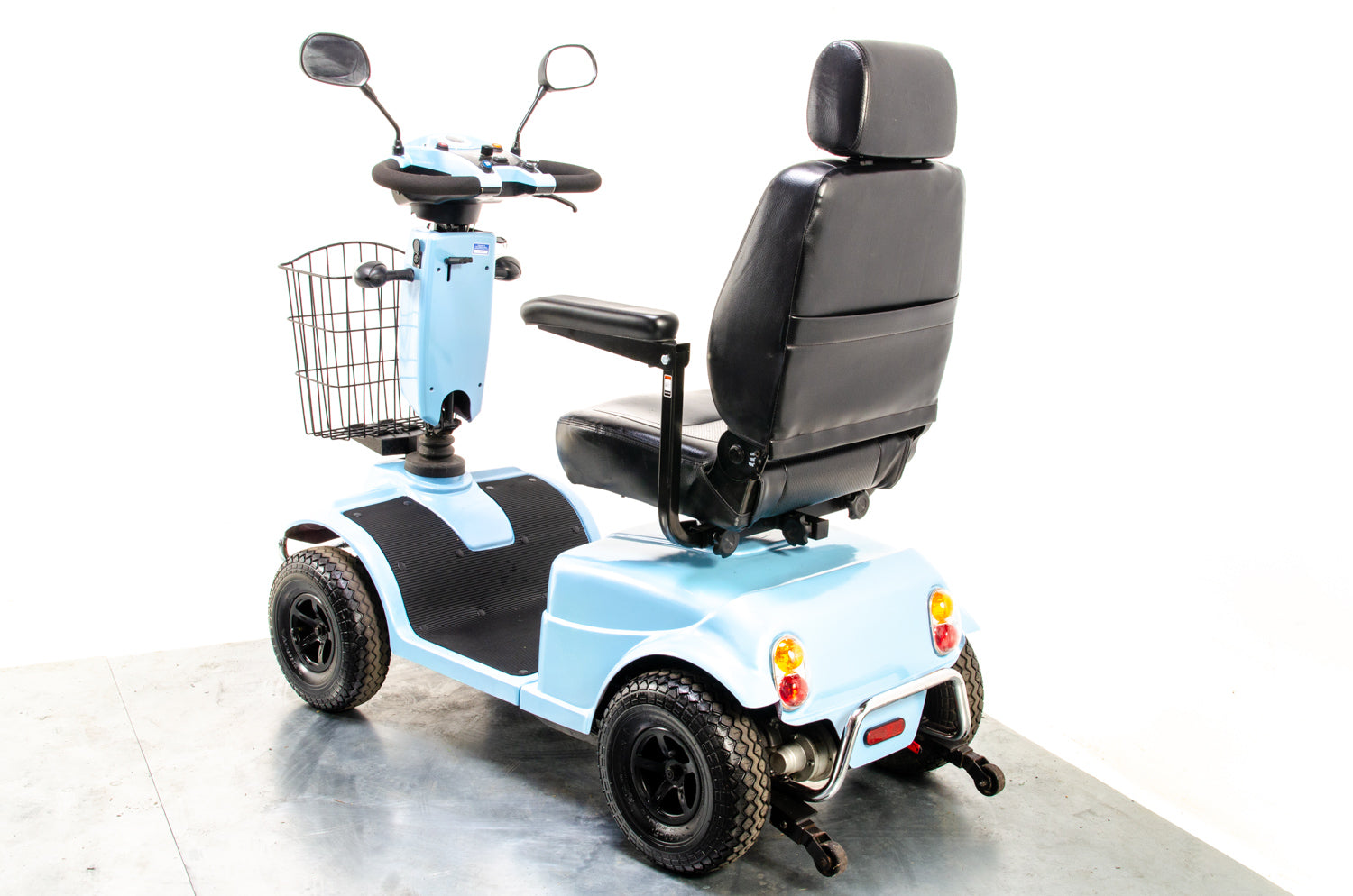 Rascal Pioneer Used Electric Mobility Scooter 8mph All-Terrain Suspension Off-Road Blue 13510