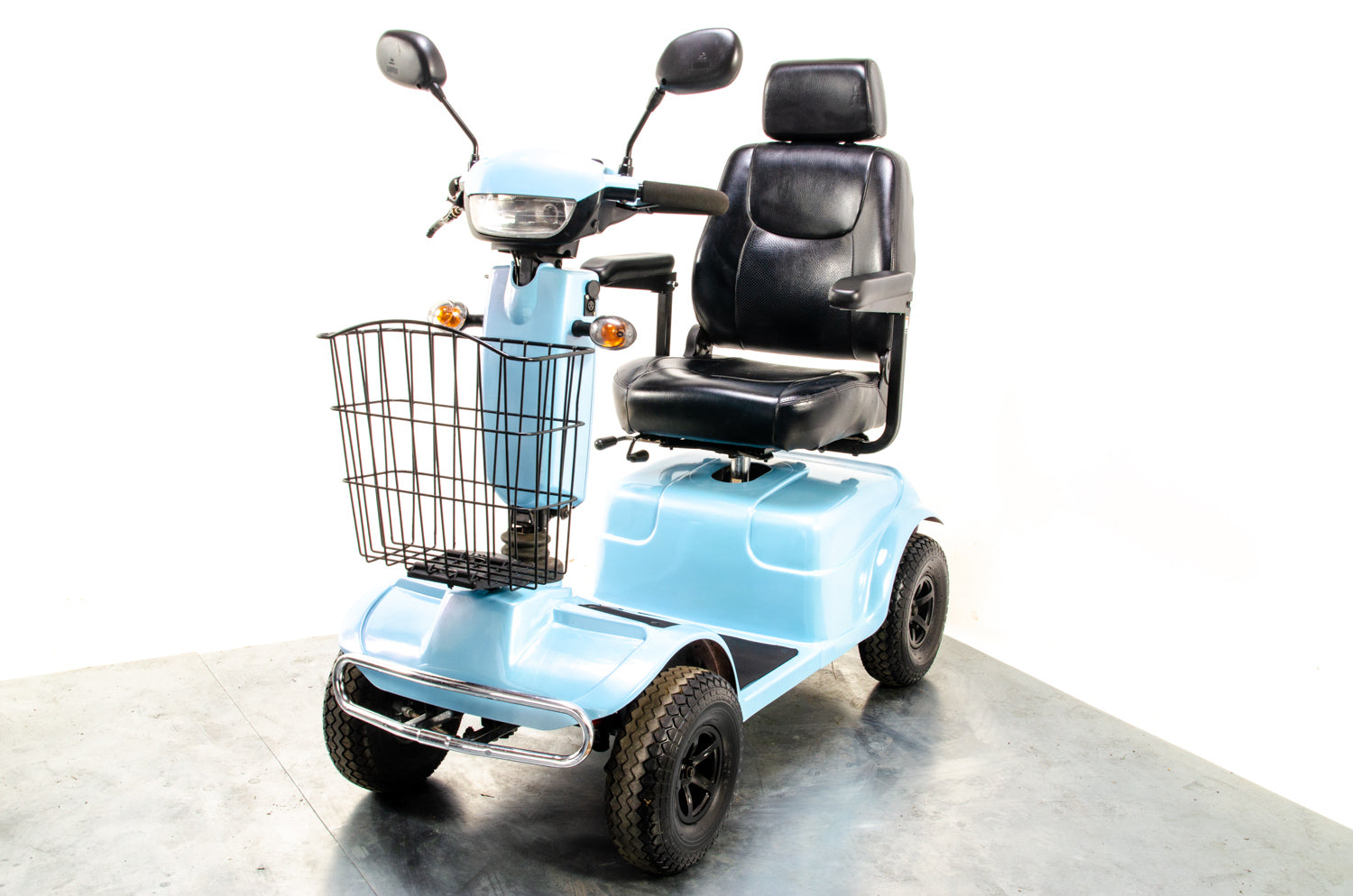 Rascal Pioneer Used Electric Mobility Scooter 8mph All-Terrain Suspension Off-Road Blue 13510