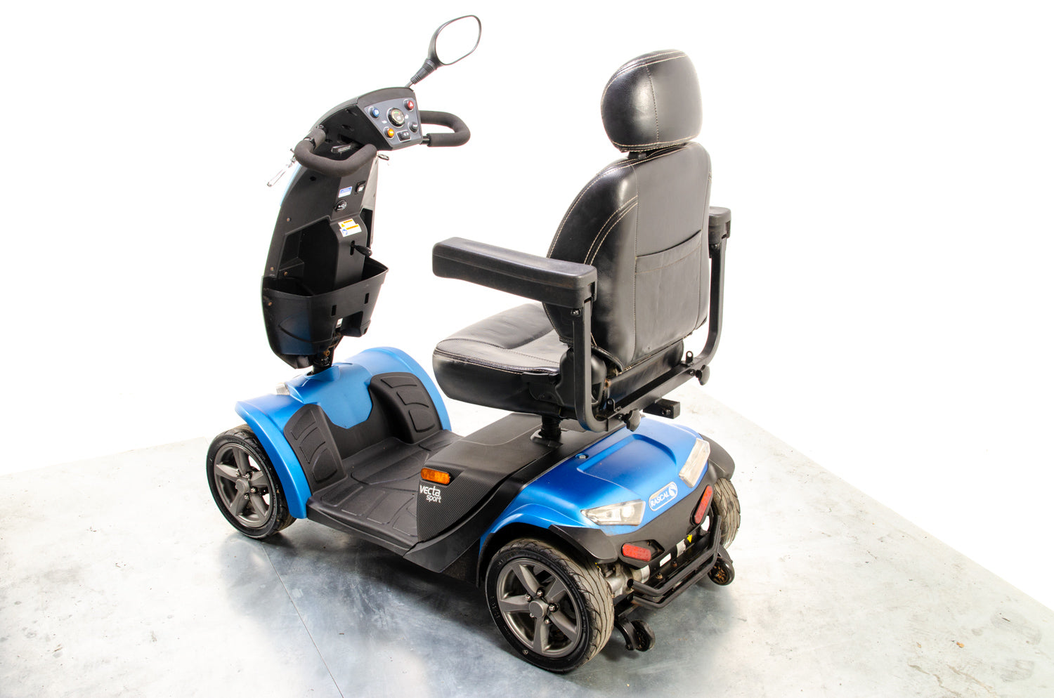 Rascal Vecta Sport Electric Mobility Scooter 8mph Suspension Max Grip All-Terrain Road Legal Blue