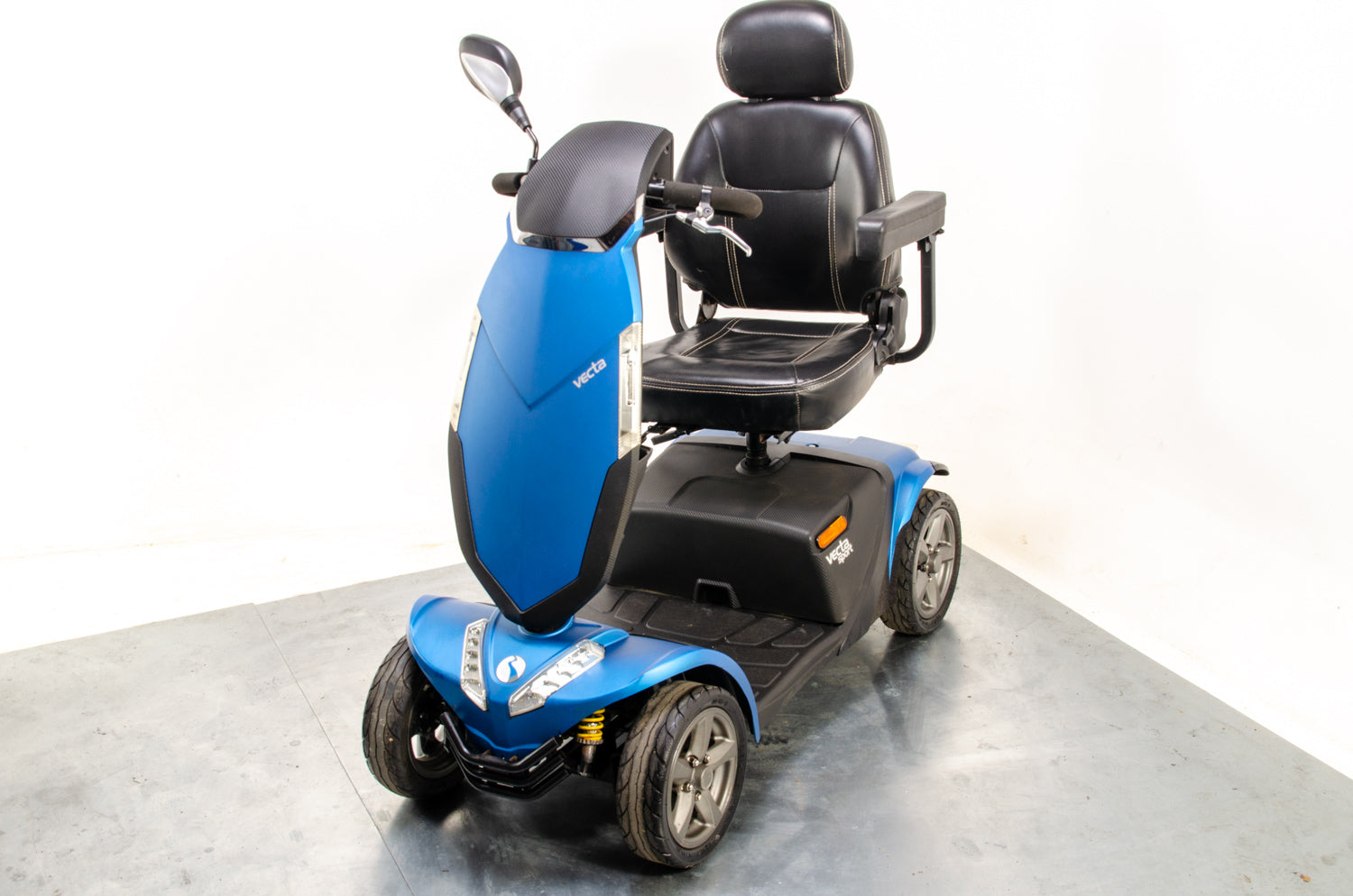 Rascal Vecta Sport Electric Mobility Scooter 8mph Suspension Max Grip All-Terrain Road Legal Blue