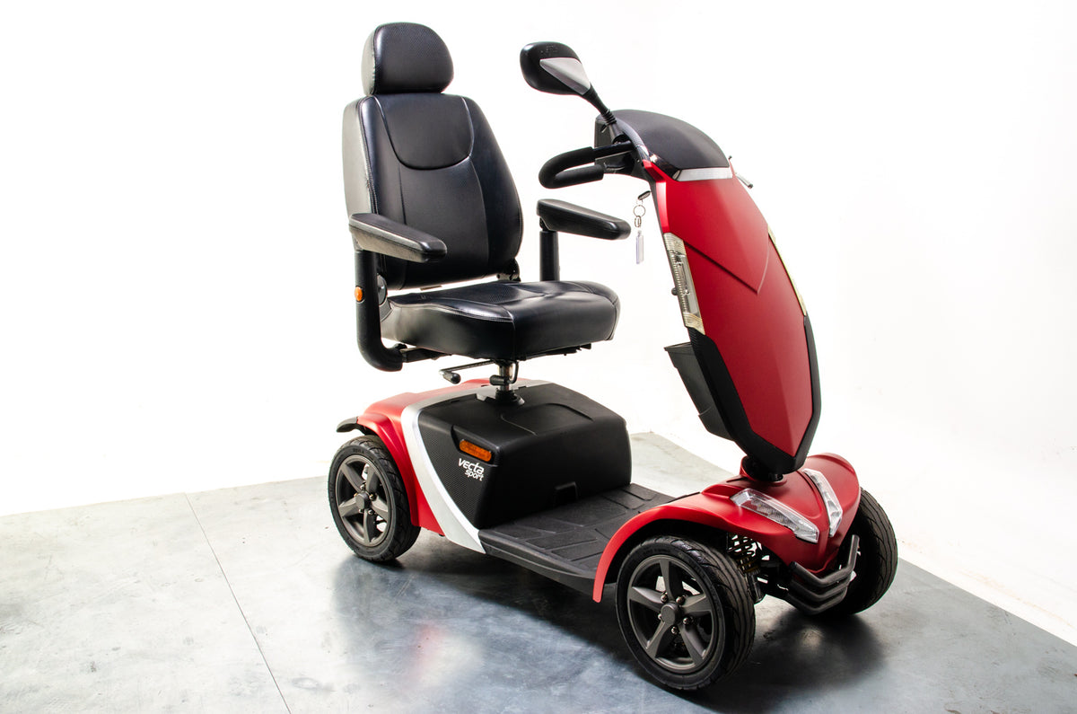 Rascal Vecta Sport Compact Used Electric Mobility Scooter 8mph Max Grip Suspension All-Terrain Red