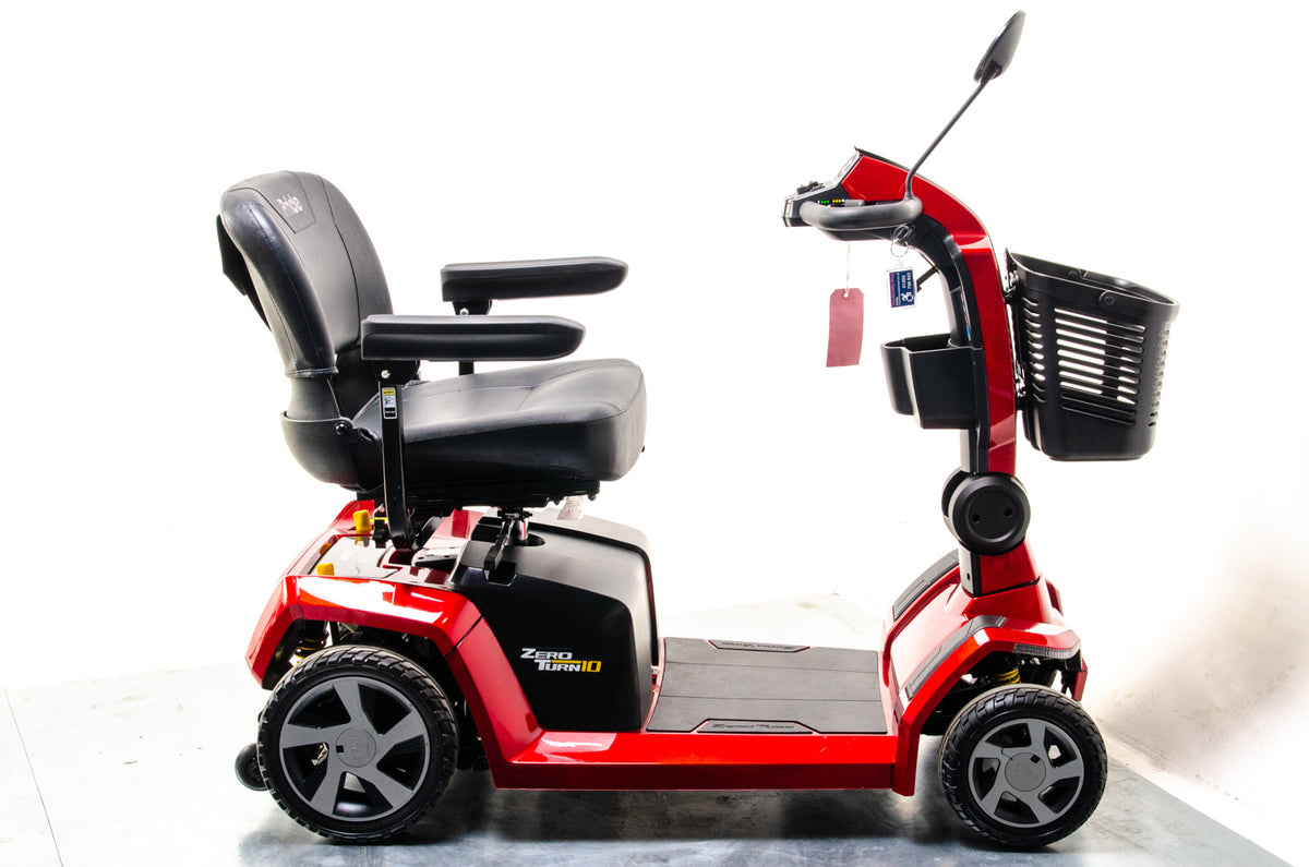 Pride Zero Turn 10 Used Mobility Scooter 8mph Transportable LED Dual Motor Suspension USB Charger
