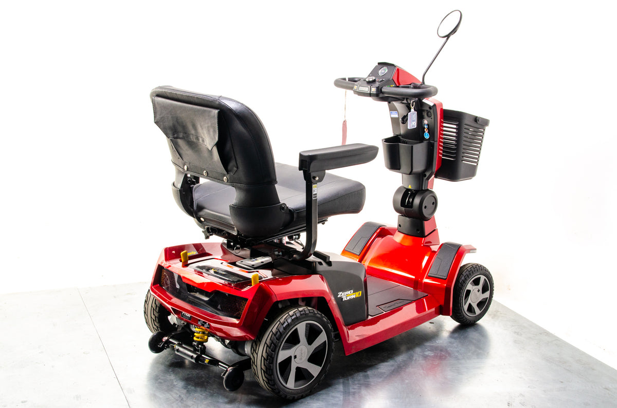 Pride Zero Turn 10 Used Mobility Scooter 8mph Transportable LED Dual Motor Suspension USB Charger