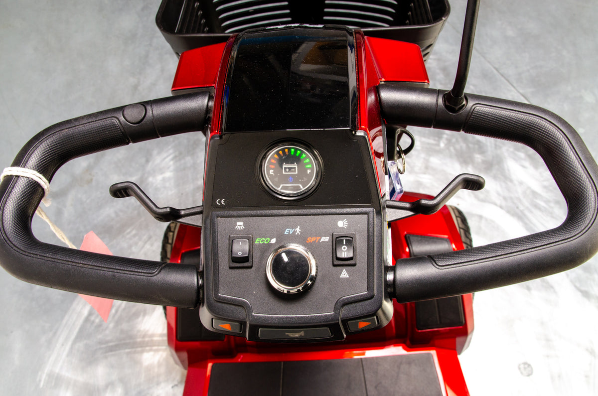 Pride Zero Turn 10 Used Mobility Scooter 8mph Transportable LED Dual Motor Suspension USB Charger