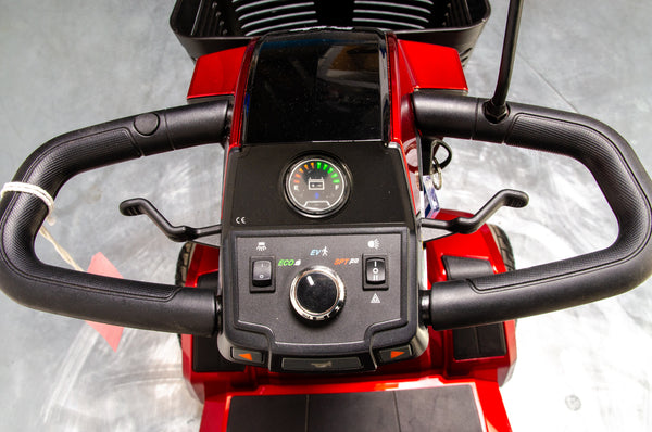 Pride Zero Turn 10 Used Mobility Scooter 8mph Transportable LED Dual Motor Suspension USB Charger